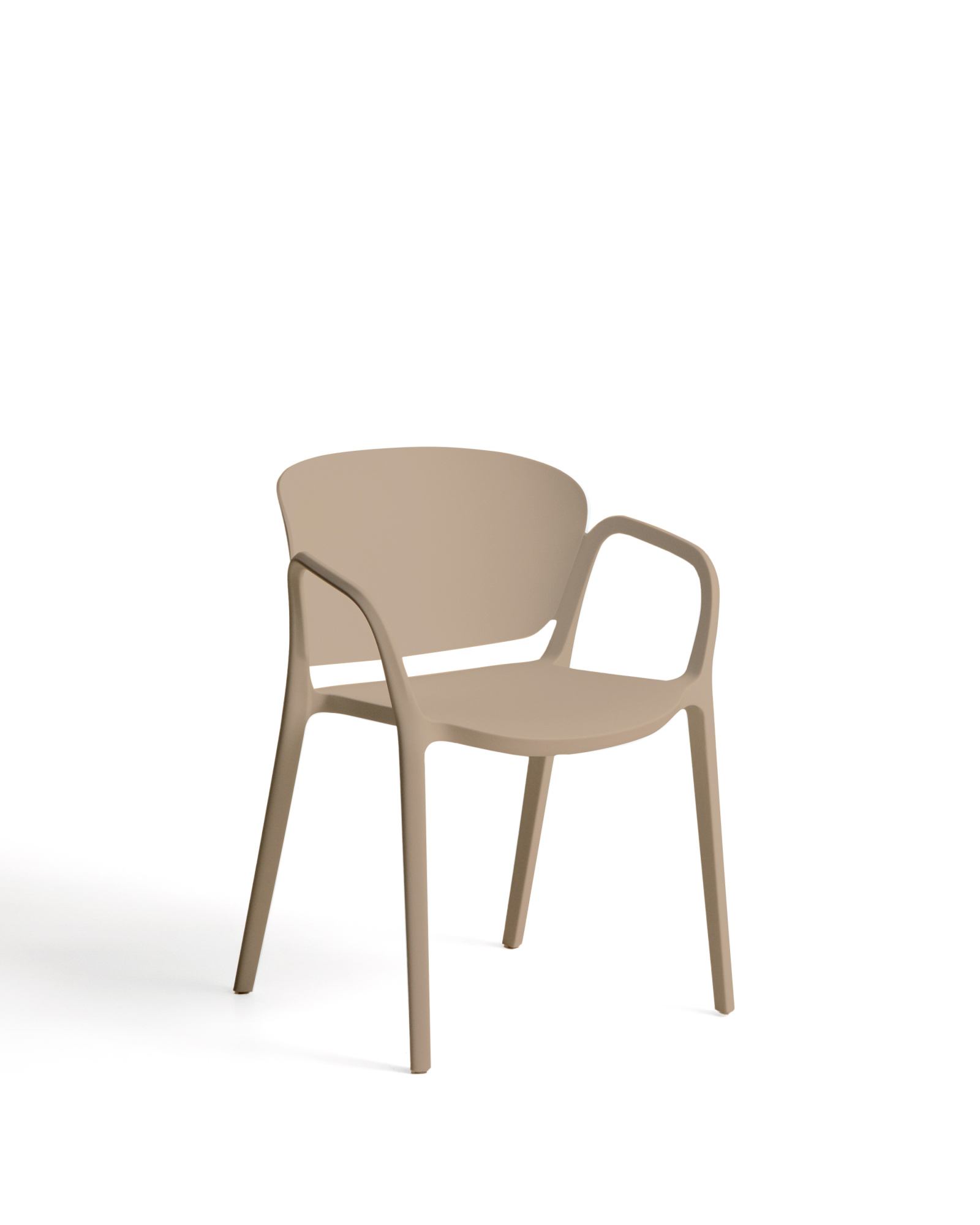 Уличный стул Ania бежевый пластиковый La Forma 482173