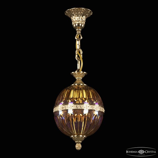 Подвесной светильник с хрустальными плафонами 680/17 G Shampan/M-1H Bohemia Ivele Crystal