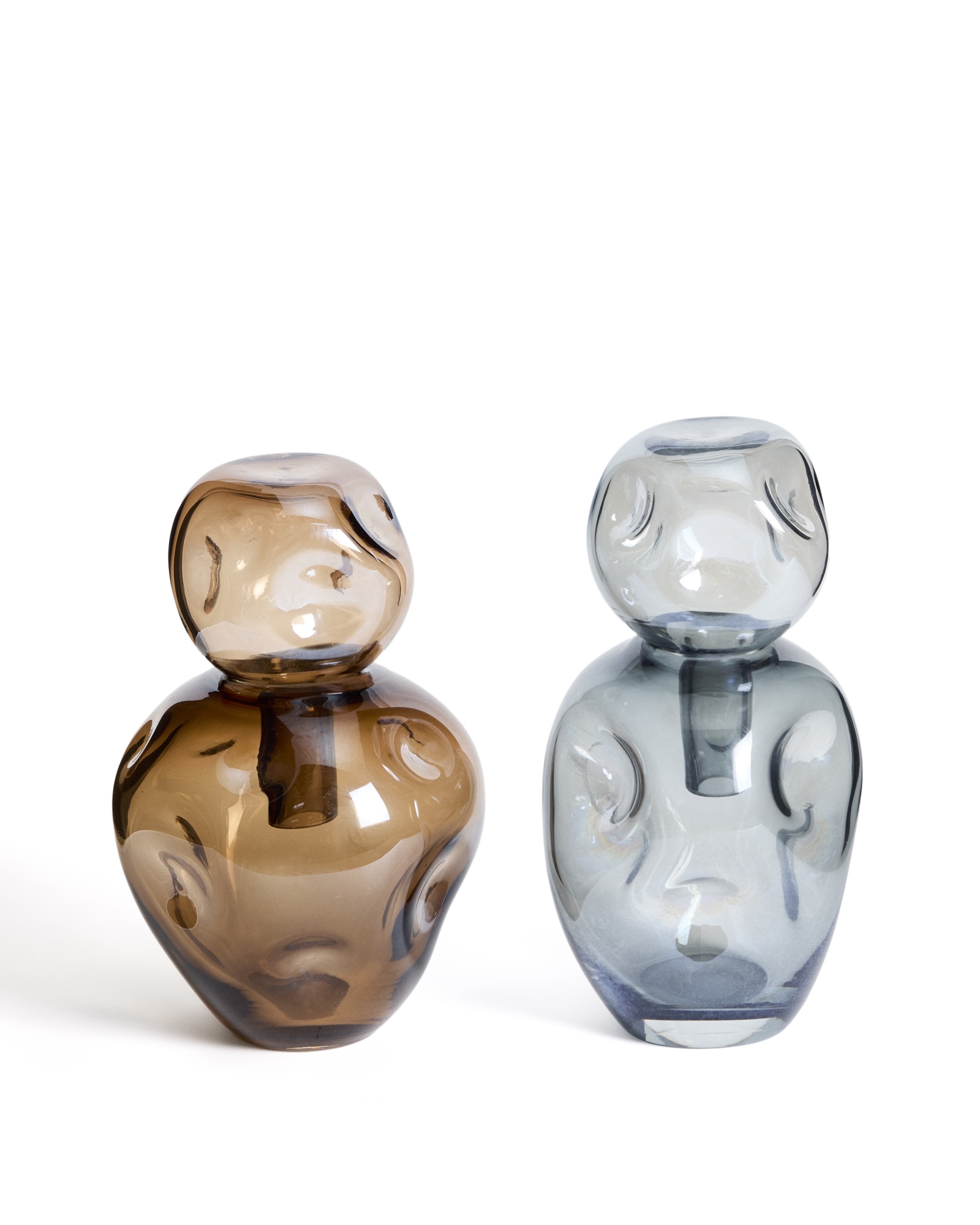 Ваза Olivet из серого стекла 32,5 см La Forma (ex Julia Grup)