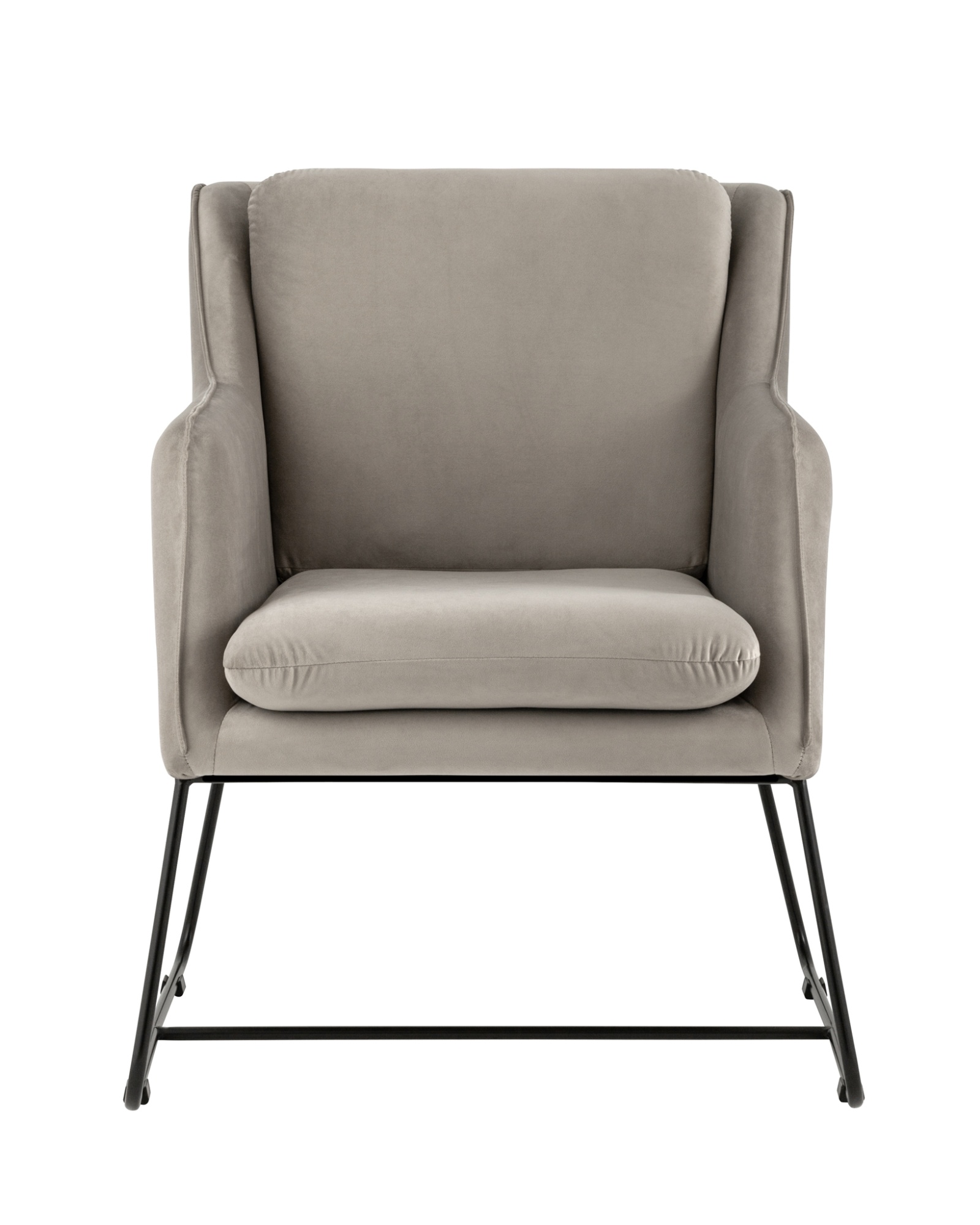 Кресло Роланд велюр серо-бежевый Stool Group