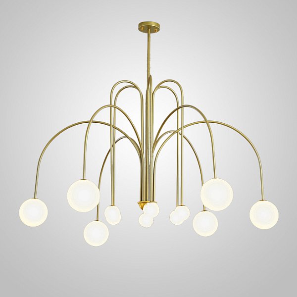 Потолочная люстра DAY L12 D130 Gold by ImperiumLoft