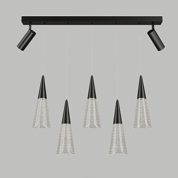 Подвесной светильник MANDORA B L7 Black by ImperiumLoft