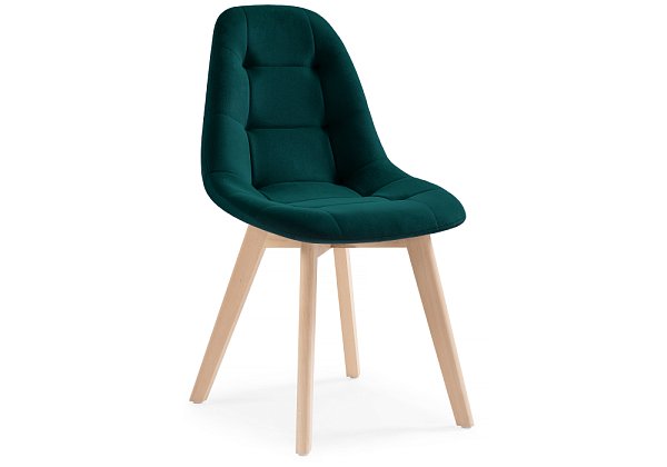 Стул деревянный Woodville Filip green / wood 15100