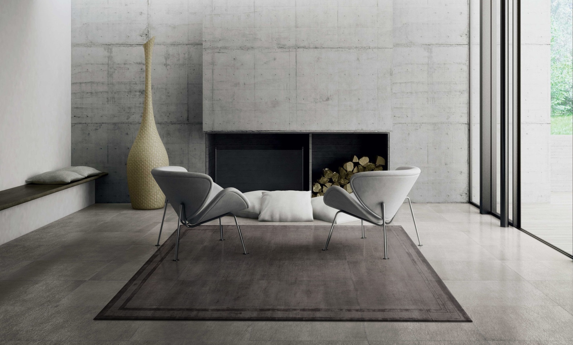 Ковер Carpet Decor Frame steel Grey  C1338