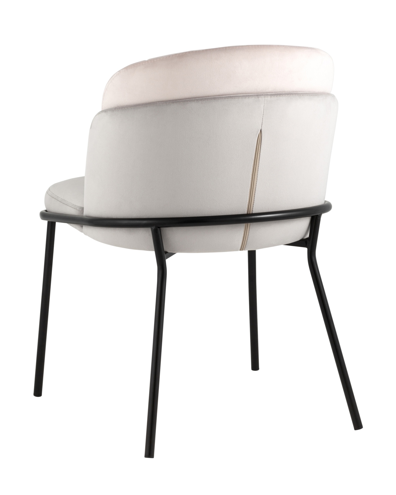 Стул Дабл велюр серый с розовой вставкой Stool Group