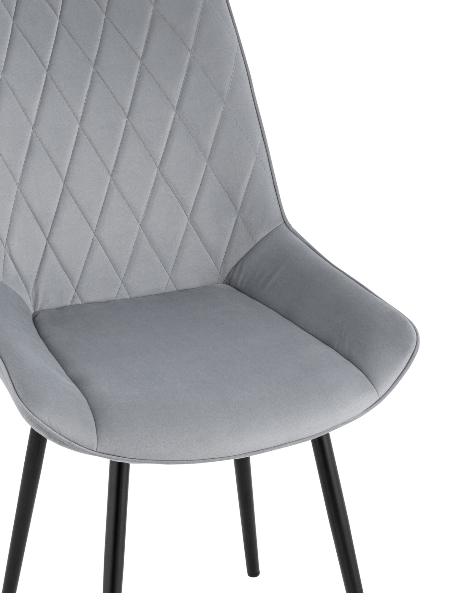 Стул Дарвин велюр серый Stool Group