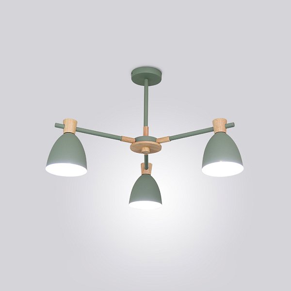 Потолочная люстра FOLKE 3 Green by ImperiumLoft
