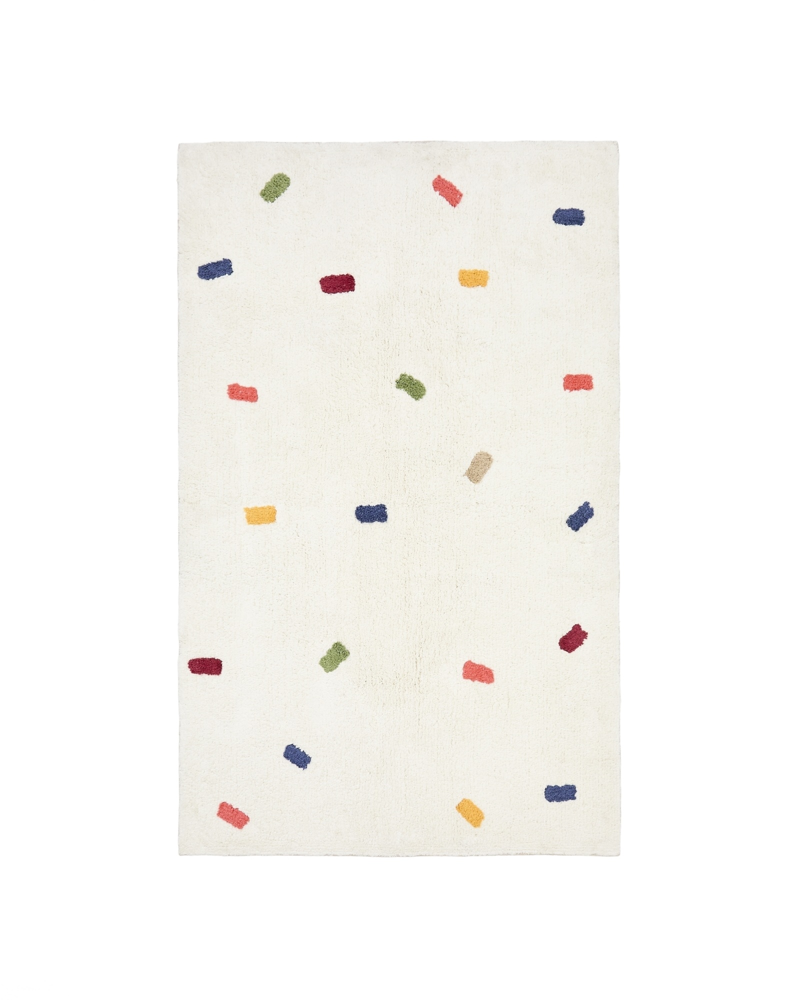 Ковер Epifania белый хлопок с разноцветными точками 90 x 150 см La Forma (ex Julia Grup)