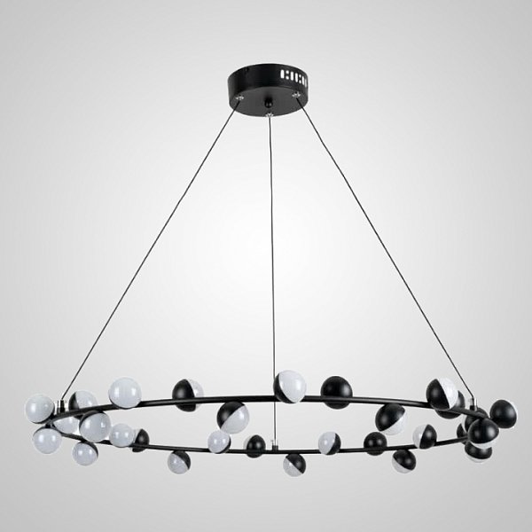 Подвесная люстра AQUATIO L30 Black by ImperiumLoft
