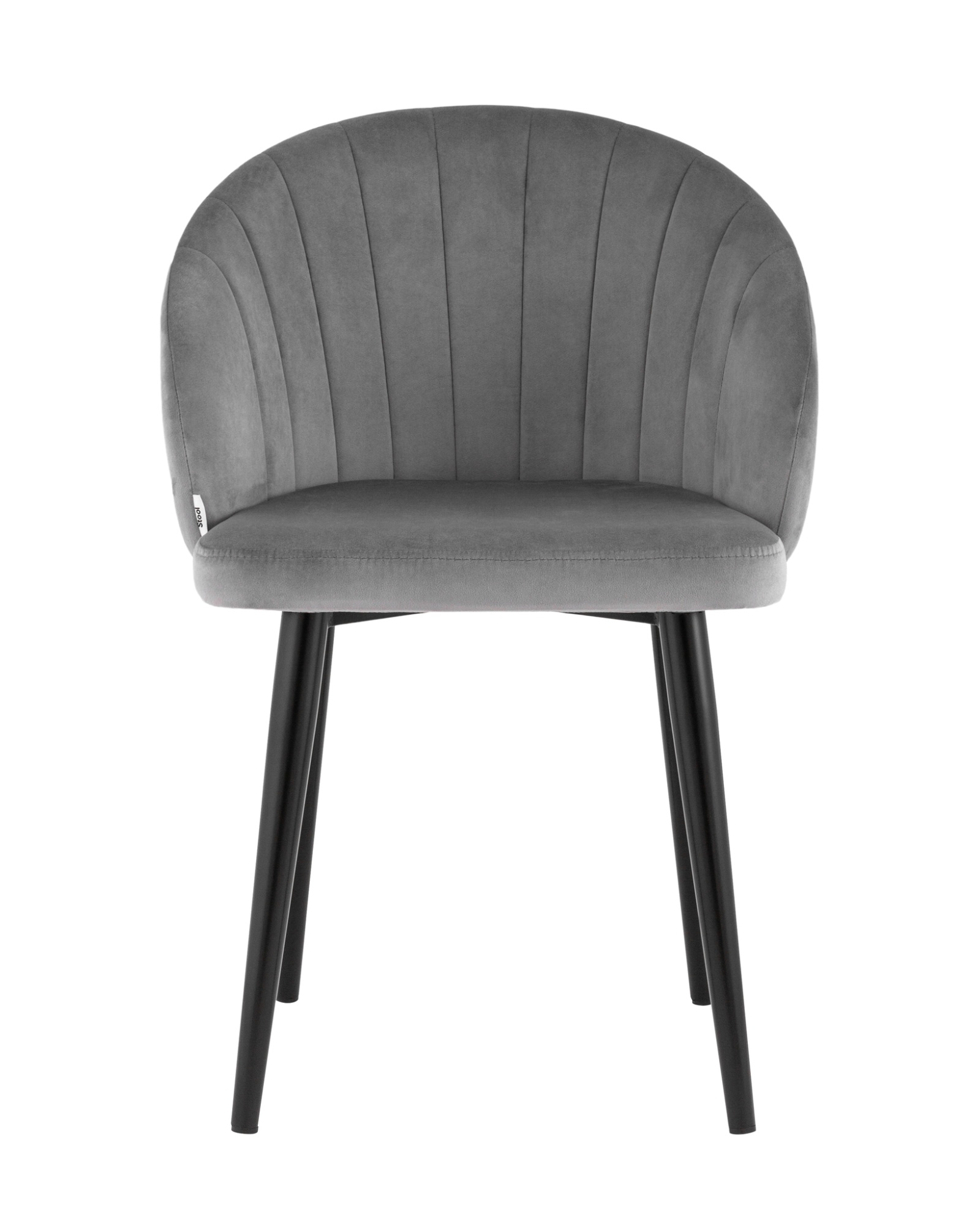 Стул с подлокотниками Брюссель велюр серый Stool Group