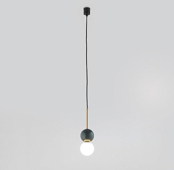 Подвесной светильник Dalt золотой металл - зеленый мрамор Aromas del Campo