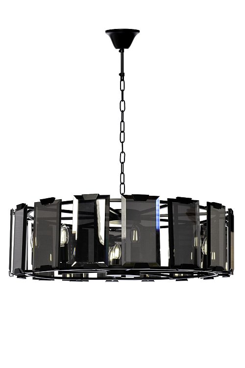 Люстра подвесная с дымчатым стеклом Garda Decor 92EL-YG02126-8P