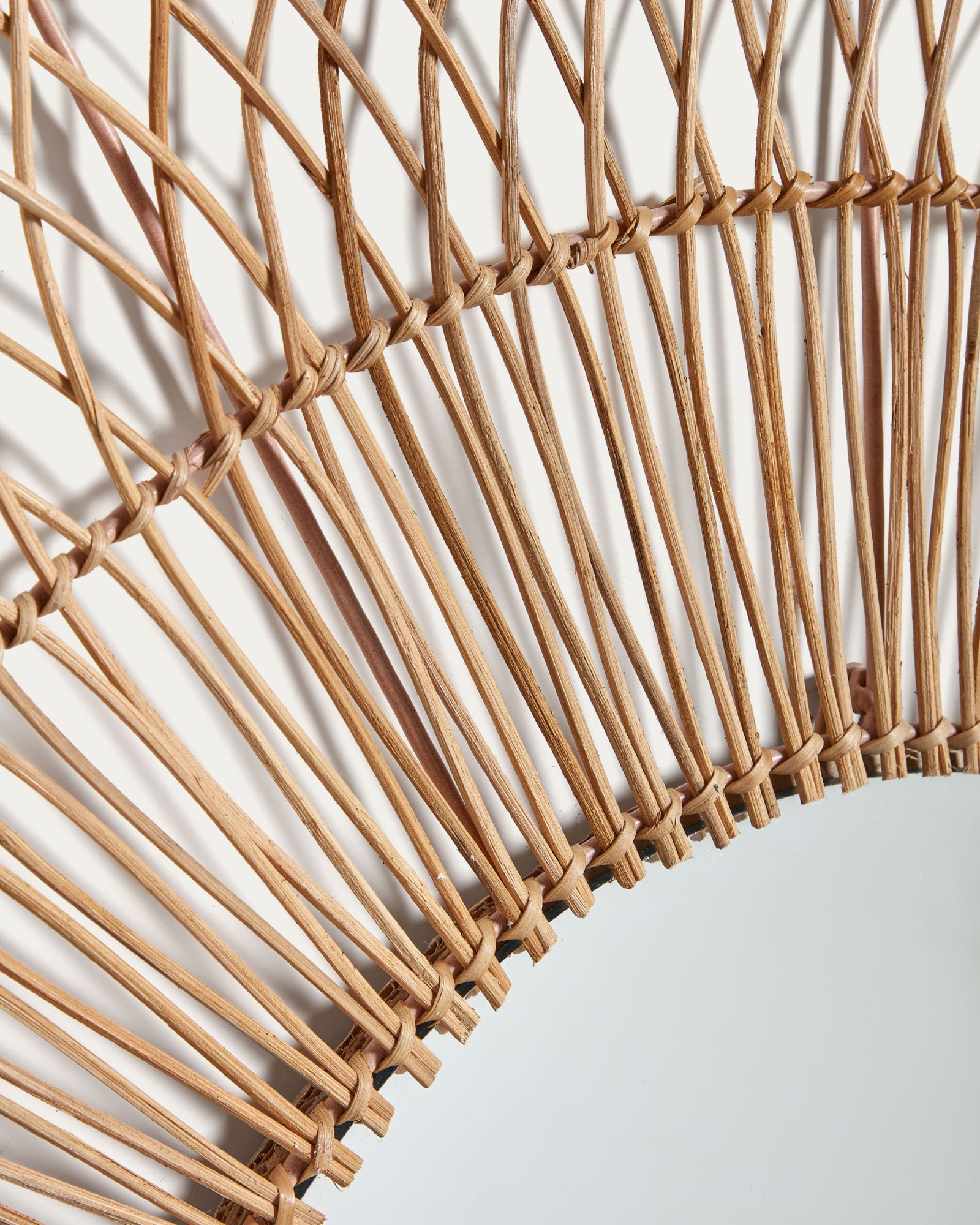 Viviana Зеркало из ротанга с натуральной отделкой Ø 110 см La Forma (ex Julia Grup)
