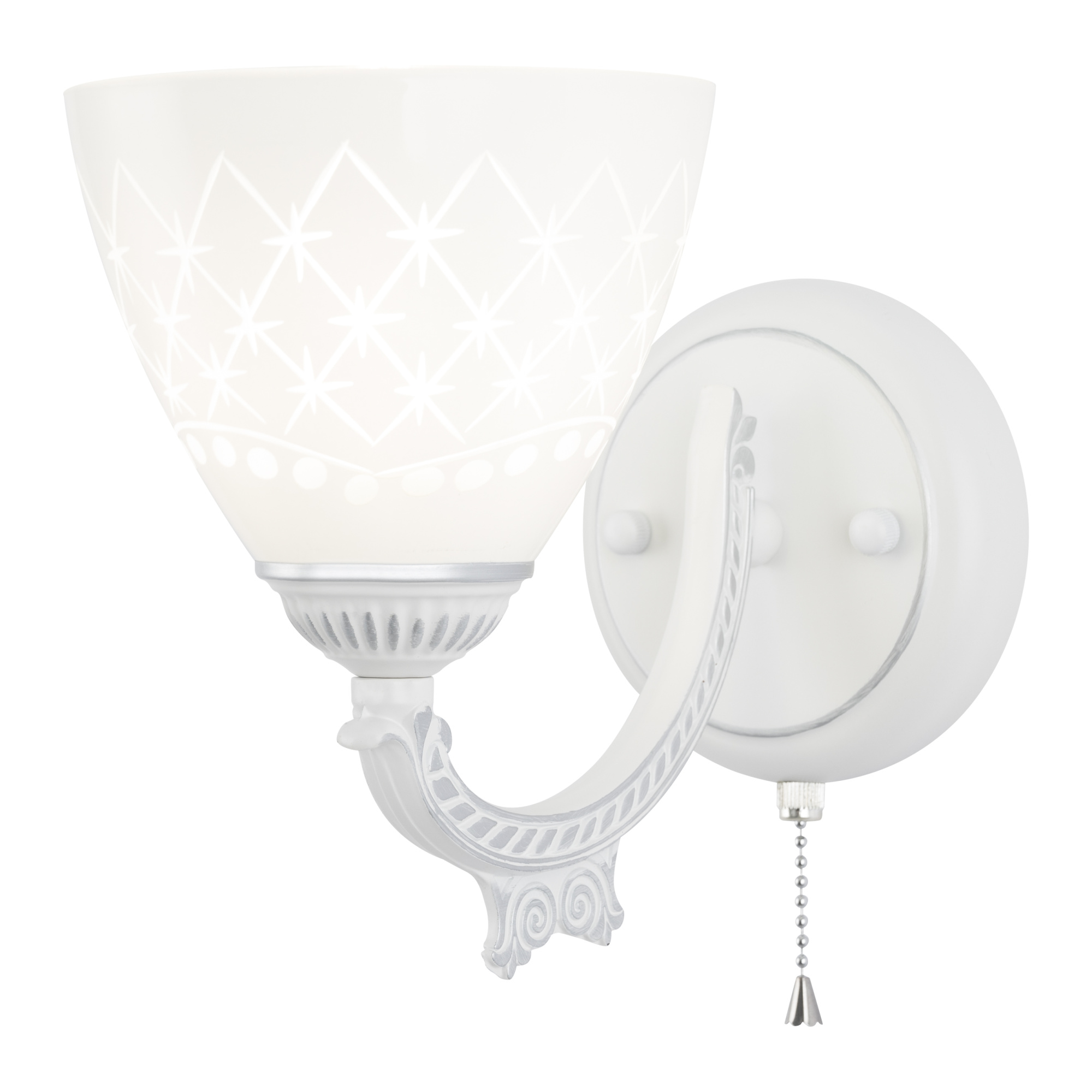 Бра с плафонами 343837/1W WT+SL Arte Milano