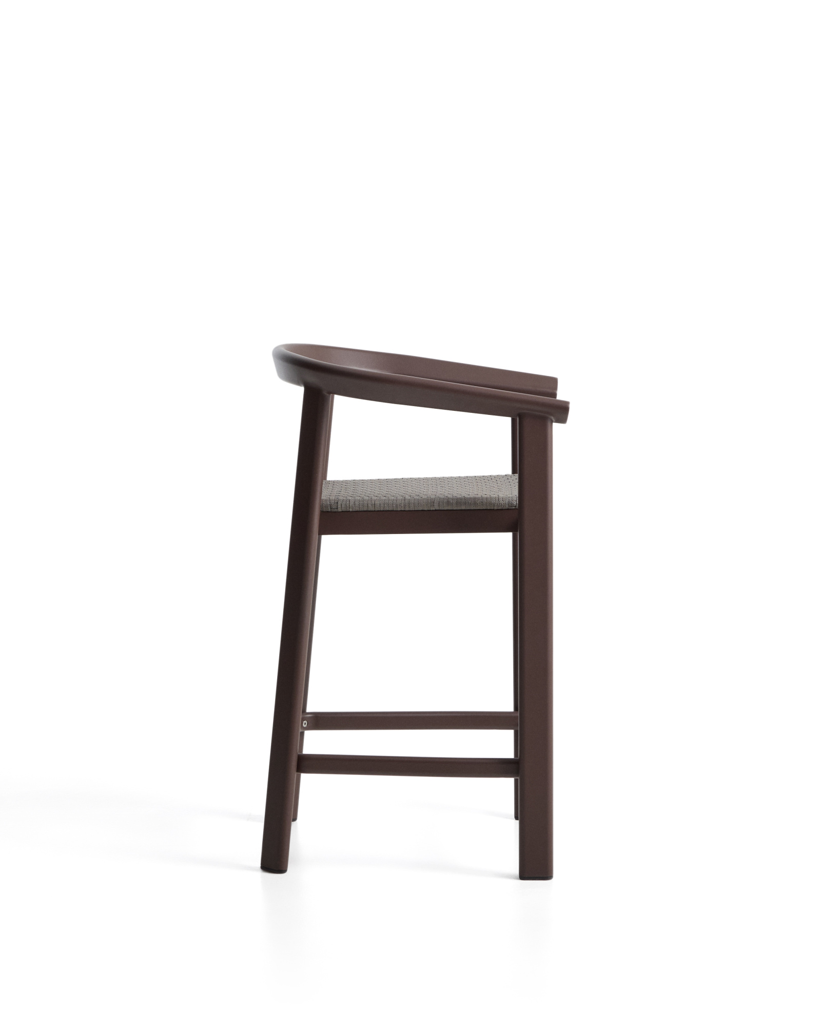 Уличный полубарный стул Erice из алюминия и веревки коричневого цвета, 75 см La Forma 482227