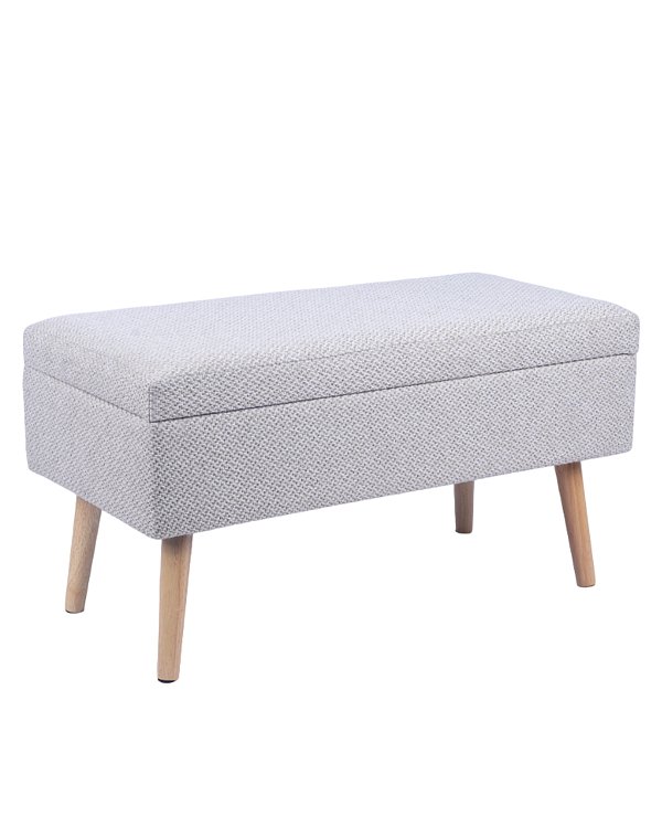 Банкетка Сторми с ящиком серый Stool Group