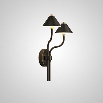 Настенный светильник GENRE L2 Black by ImperiumLoft