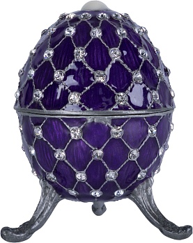 Шкатулка для драгоценностей со стразами Яйцо Glasar 39-082