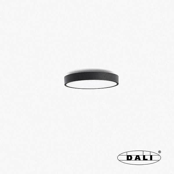 Потолочный светильник Domio Ш400 36W черный OPAL 3000K CRI80 DALI Faro
