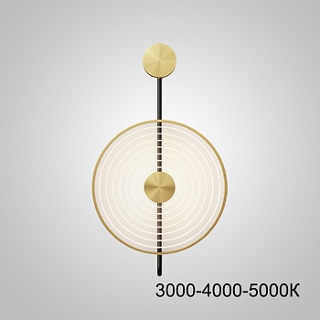 Настенный светильник WINDSOR Brass Трехцветный свет by ImperiumLoft