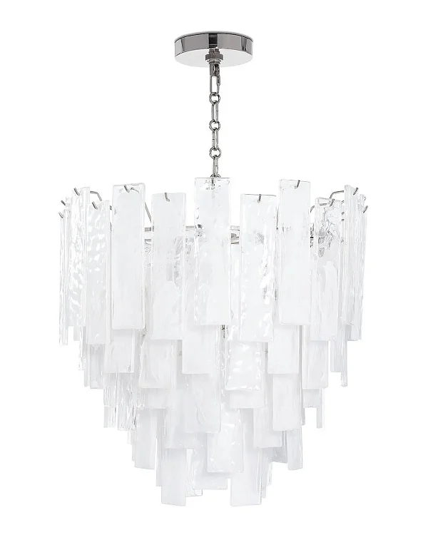 Серебряная люстра Рейнар Louvre Home JJ10211-8D polished nickel