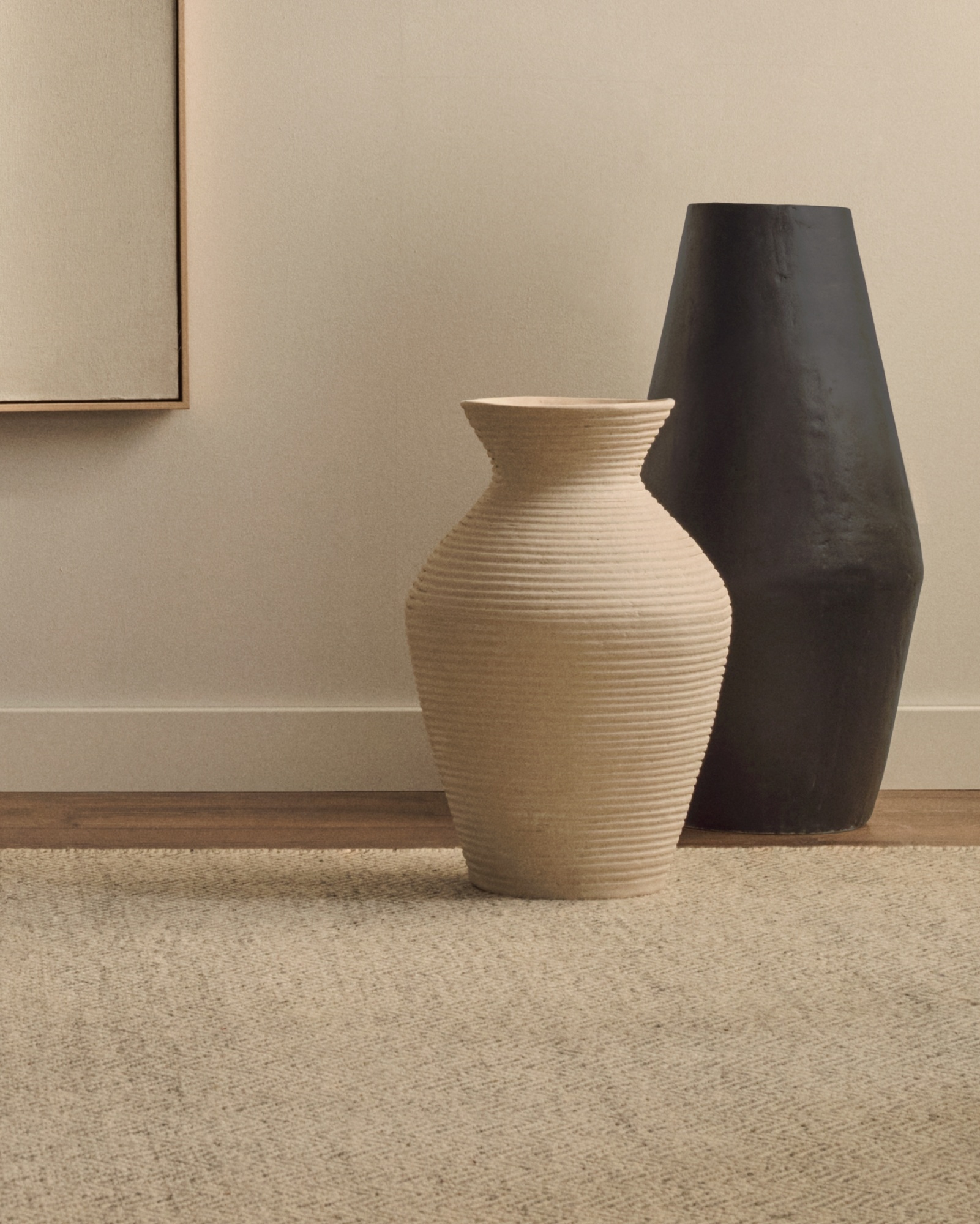 Pria белая ваза из папье-маше, 51 см La Forma (ex Julia Grup)