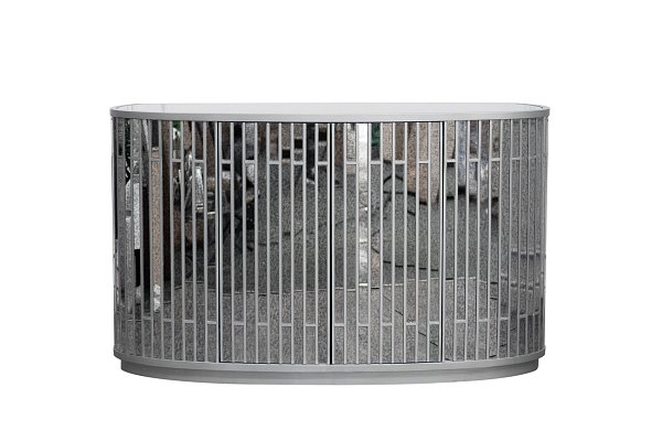 Комод зеркальный двухдверный Garda Decor KFG040