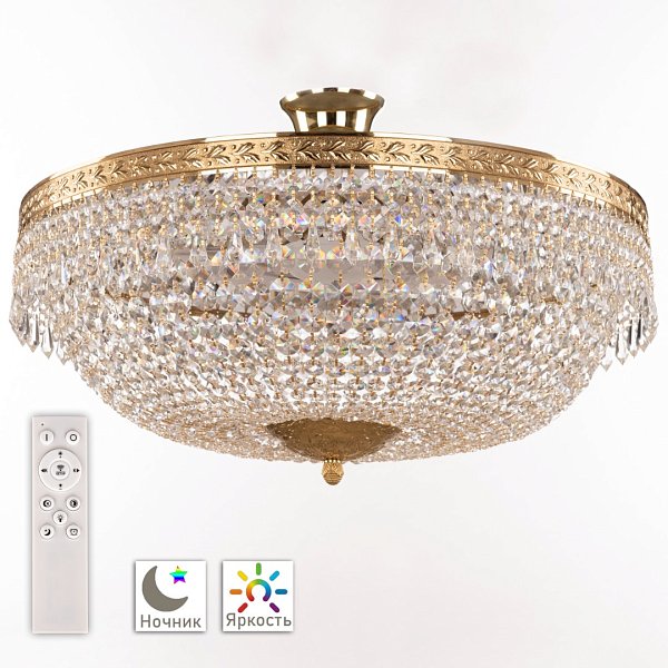 Люстра светодиодная хрустальная 19011/55IV/LED-DIM G Bohemia Ivele Crystal