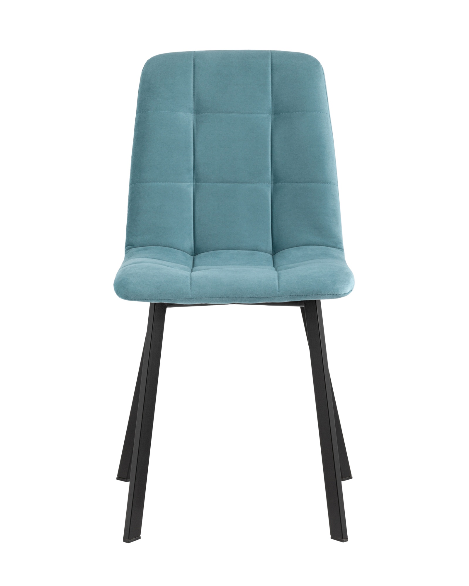 Стул Oliver Square велюр пыльно-голубой Stool Group