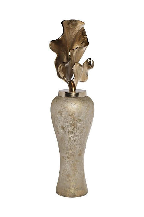 Ваза декоративная золотистая с крышкой Garda Decor 71PN-50737