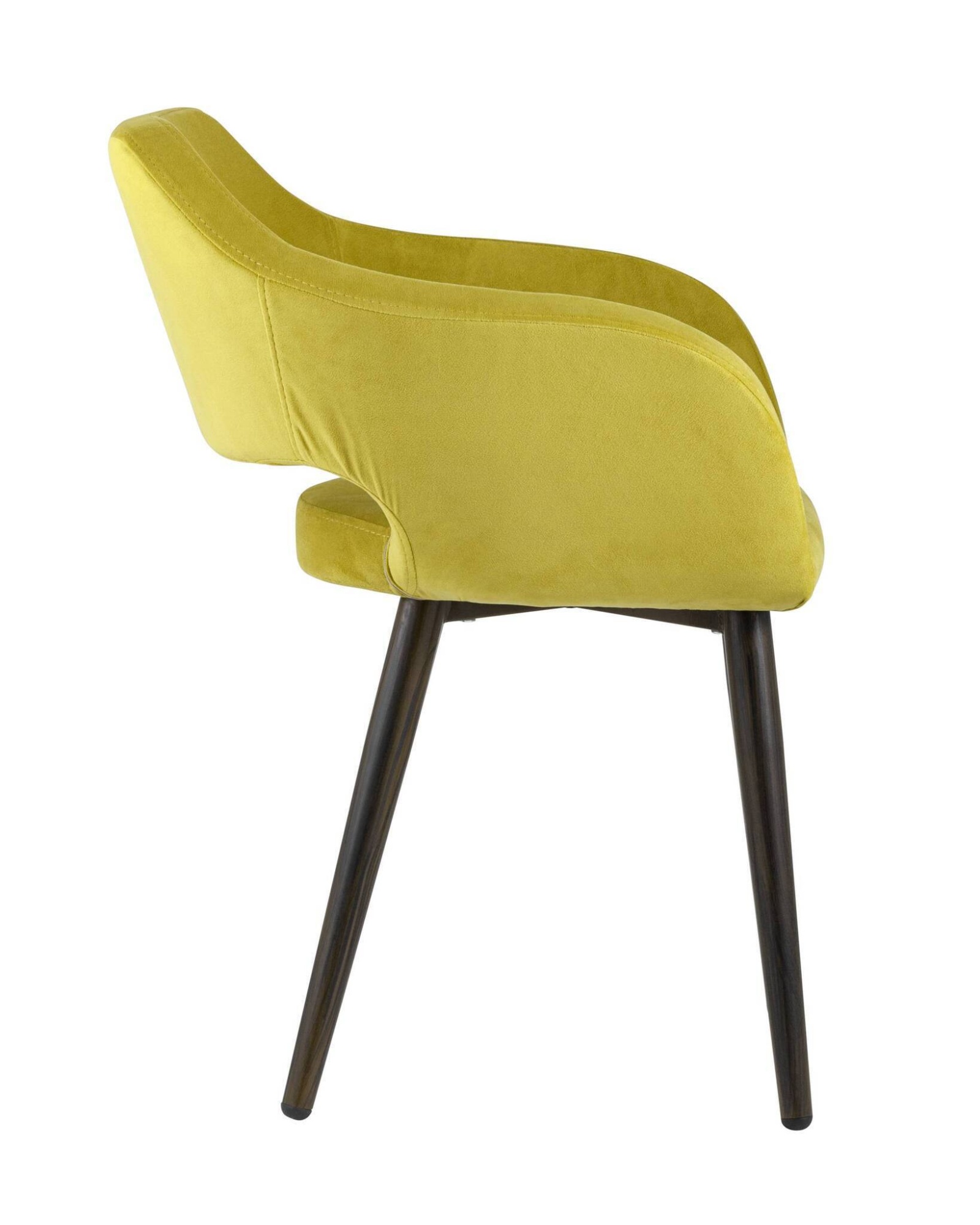 Стул с подлокотниками Саймон велюр золотистый Stool Group