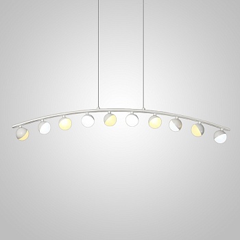 Подвесной реечный светильник CHOIR L10 White by ImperiumLoft