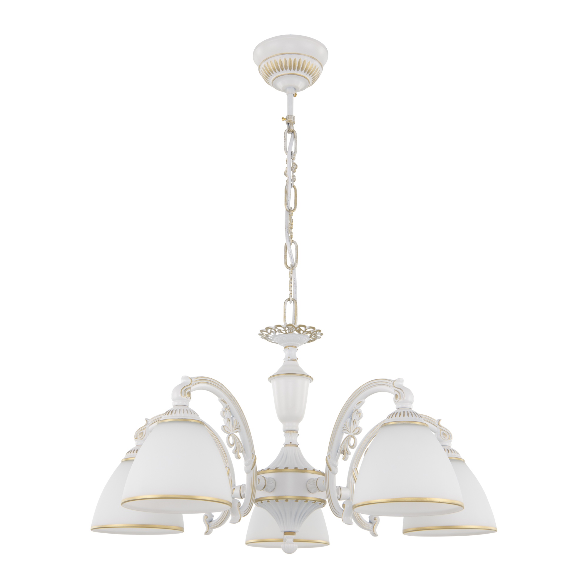 Люстра с плафонами 341837/5 WT+G Arte Milano