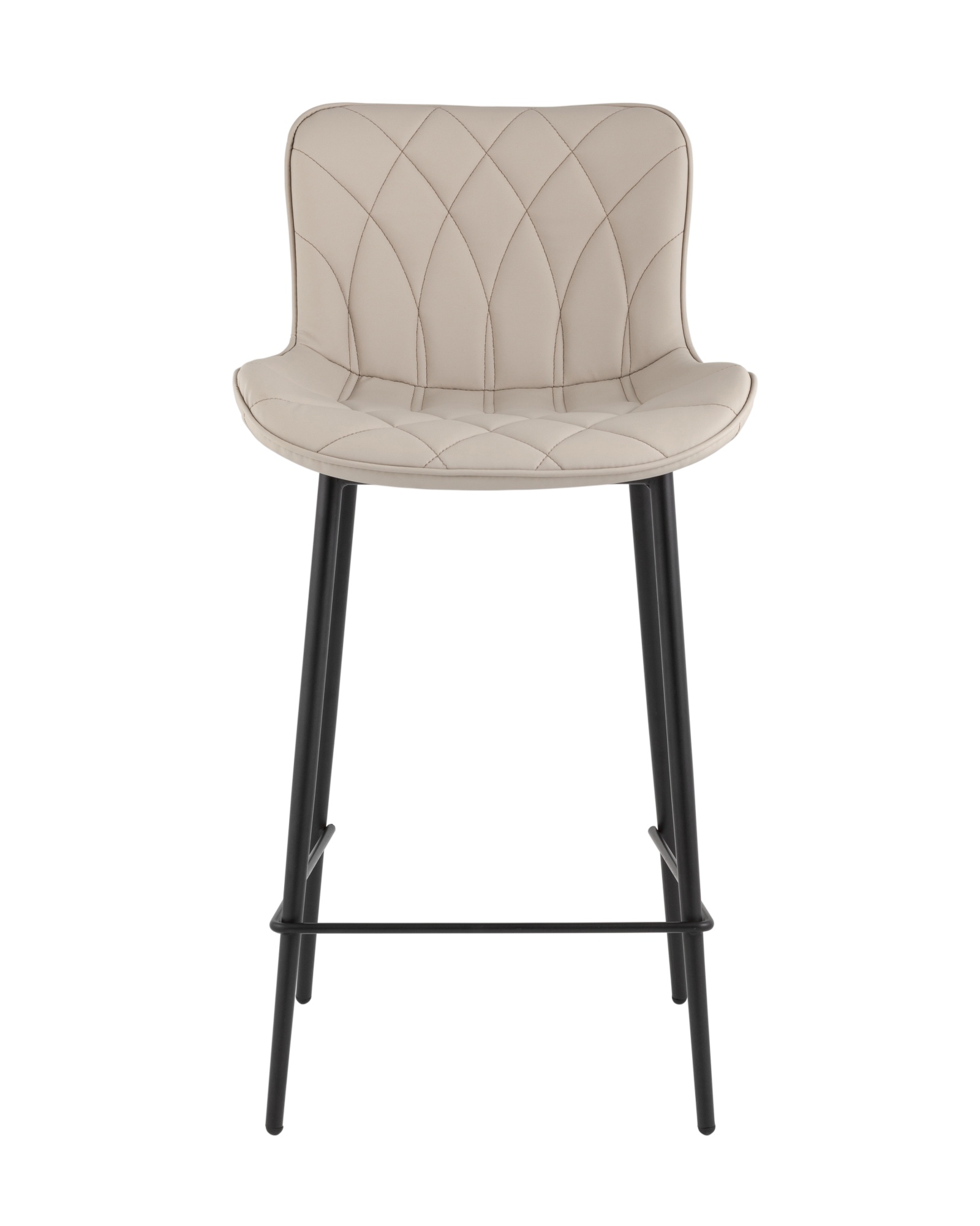 Стул барный Vault экокожа серый Stool Group