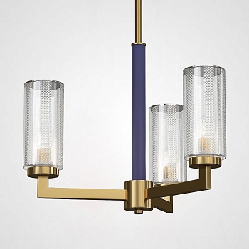 Потолочная люстра ADELEINE L3 Blue by ImperiumLoft