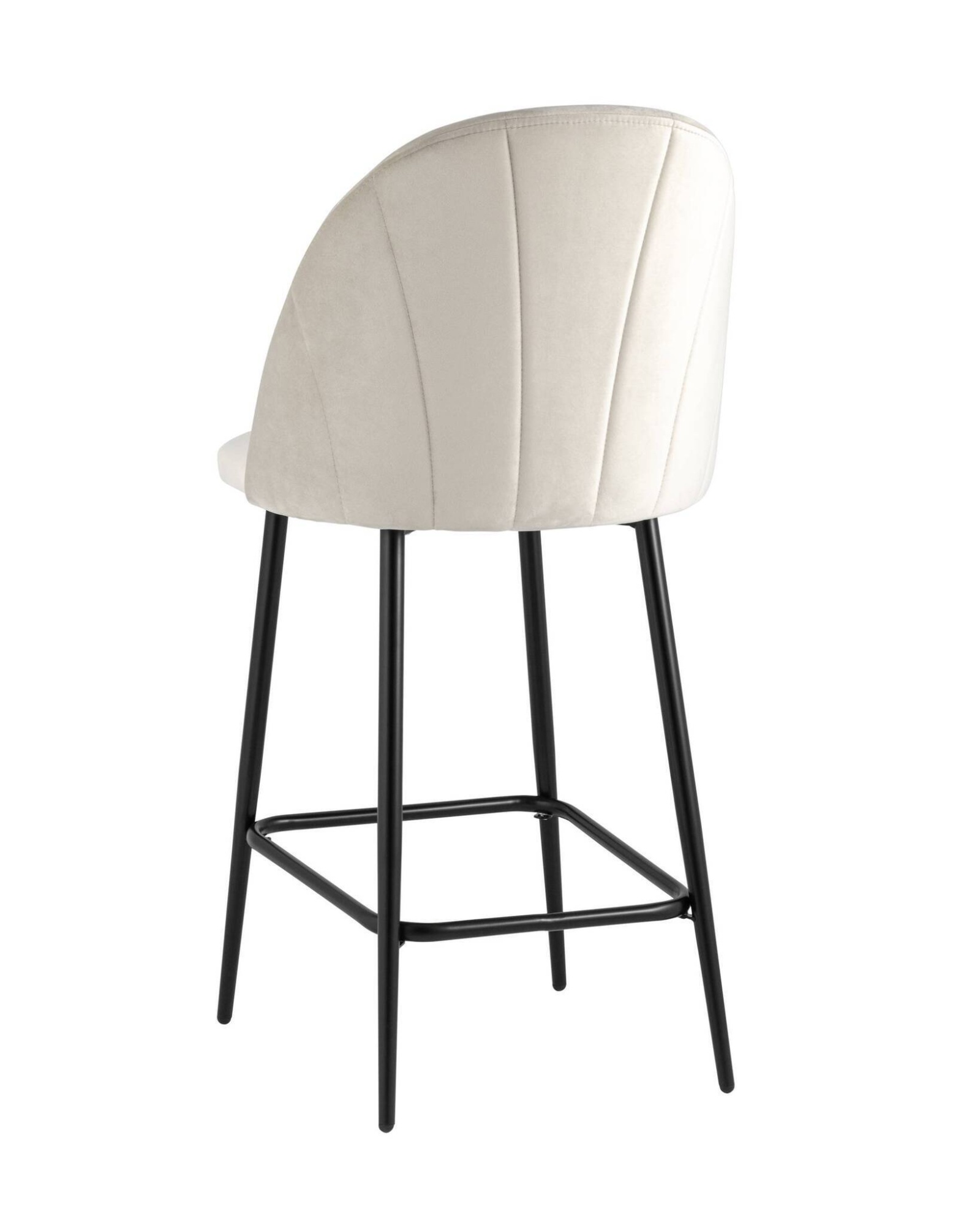 Стул полубарный Логан велюр бежевый Stool Group