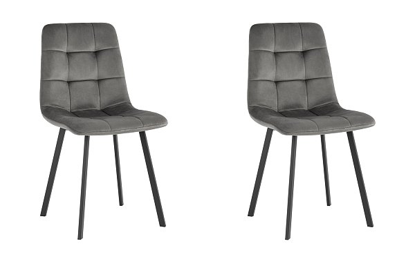 Стул Chilly велюр антрацитовый 2 шт. Stool Group