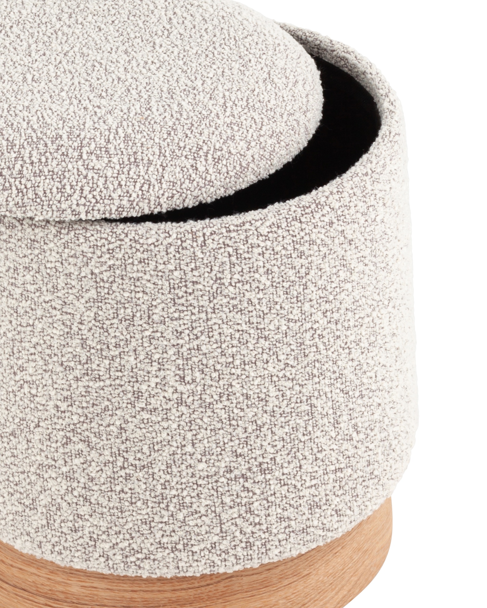 Пуф с ящиком Холли XS букле бежевый Stool Group