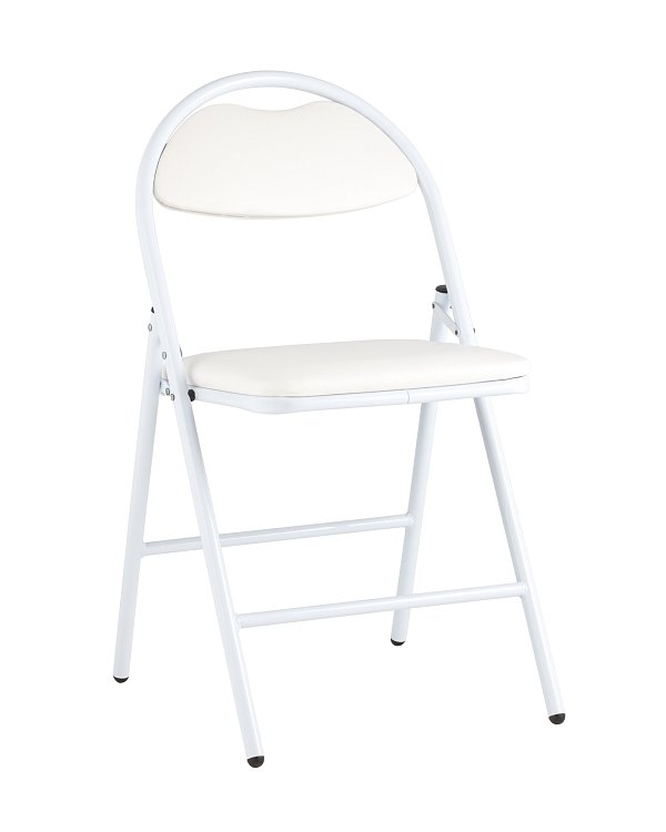 Стул складной Hagen экокожа белый каркас белый Stool Group