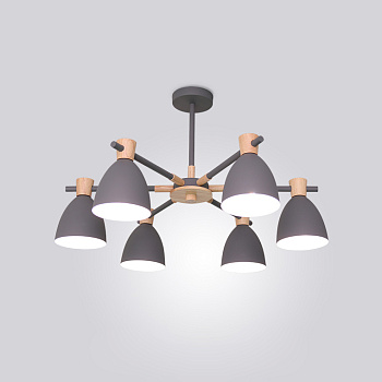 Потолочная люстра FOLKE 6 Gray by ImperiumLoft