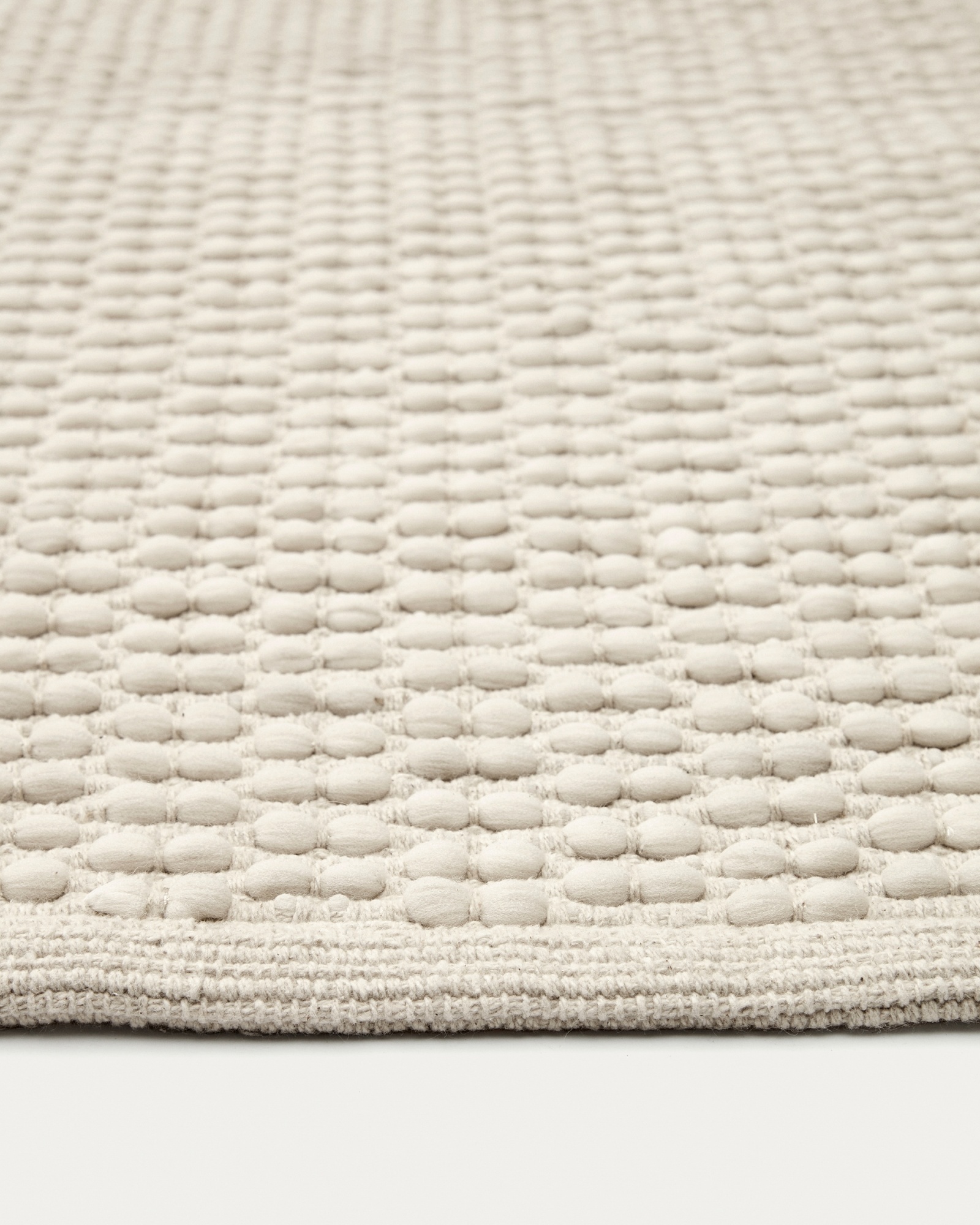 Mascarell Ковер из хлопка и полипропилена белого цвета 200 x 300 см La Forma (ex Julia Grup)