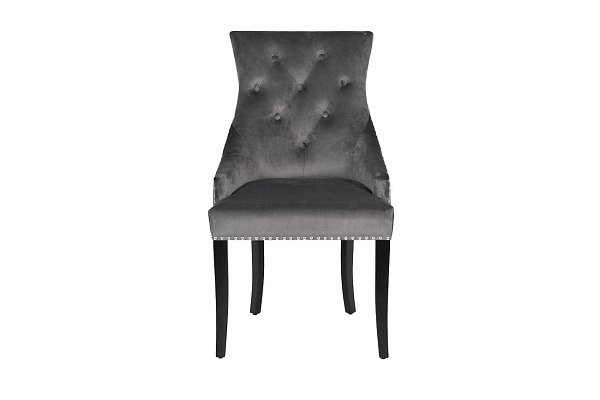 Стул велюровый серый Garda Decor 236-2K-СЕРЫЙ-Riv96