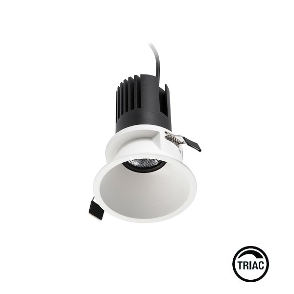 Tulipa Белый встраиваемый даунлайт 7W 15° 2700K CRI90 TRIAC Faro