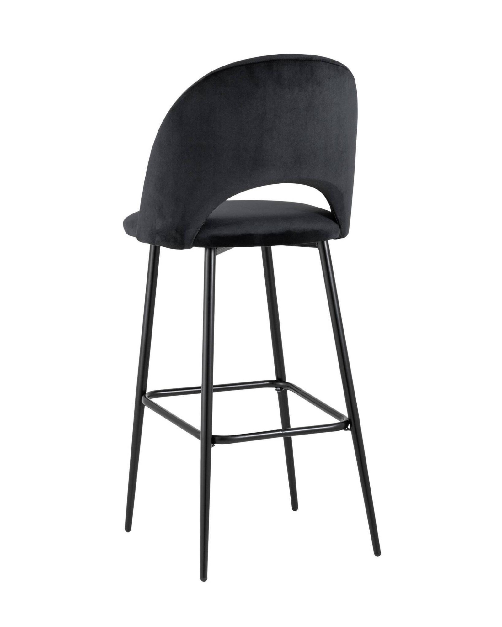 Стул барный Меган велюр черный Stool Group