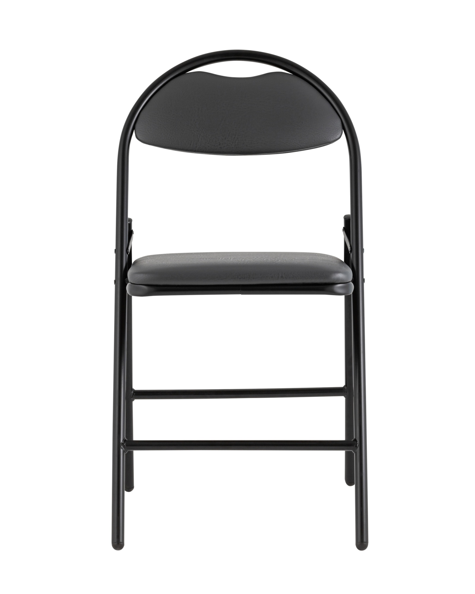 Стул складной Hagen экокожа серый каркас черный Stool Group