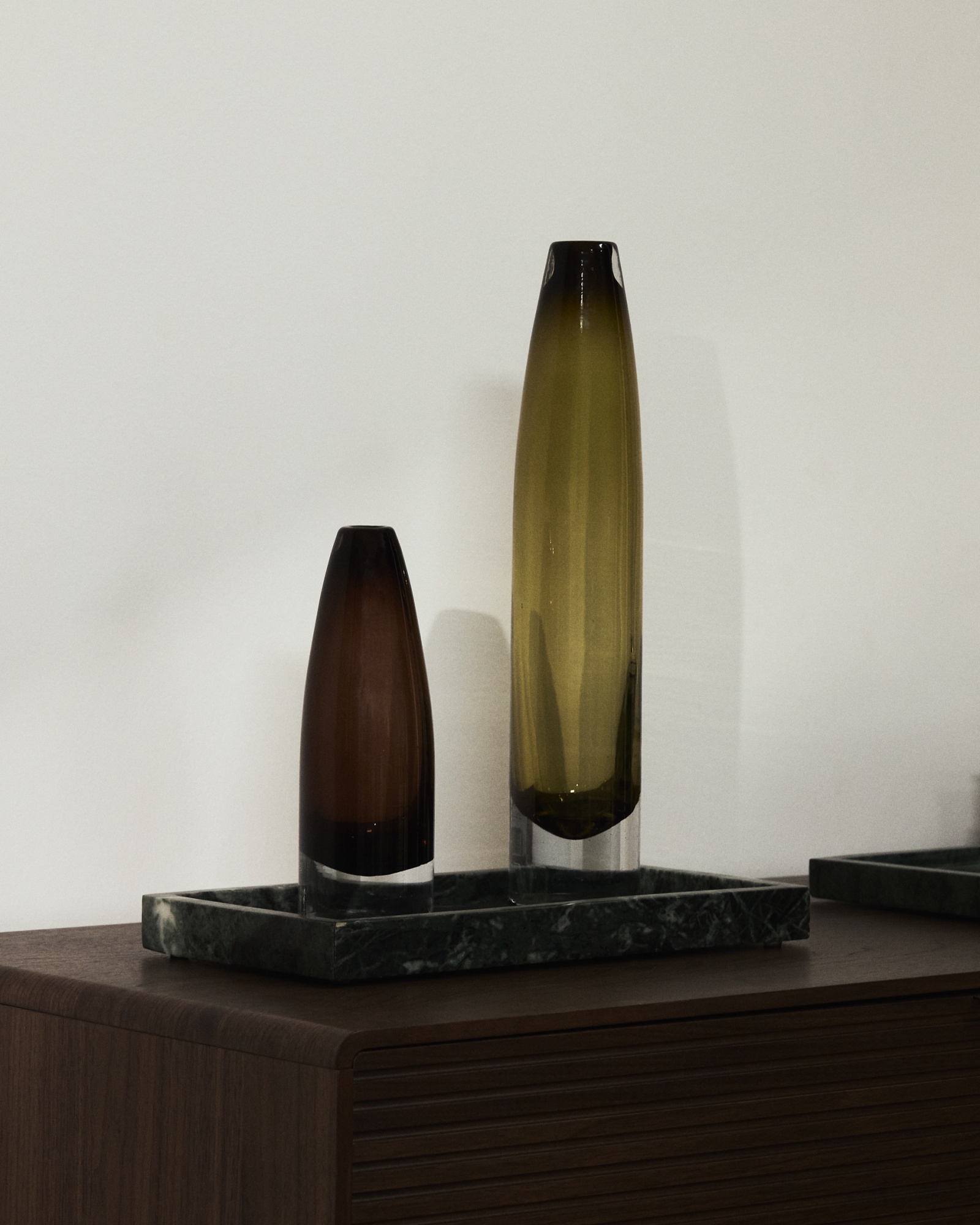 Ваза Toli из зеленого стекла 40 см La Forma (ex Julia Grup)