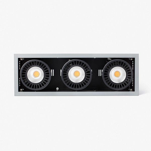 Встраиваемый светильник Colin-3 серый LED FOOD 72-108W MEAT 56° Faro
