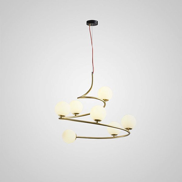 Подвесная люстра CURL Золотой by ImperiumLoft