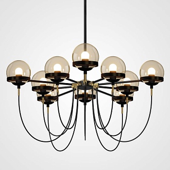 Потолочный светильник ORBIT L10 Black by ImperiumLoft