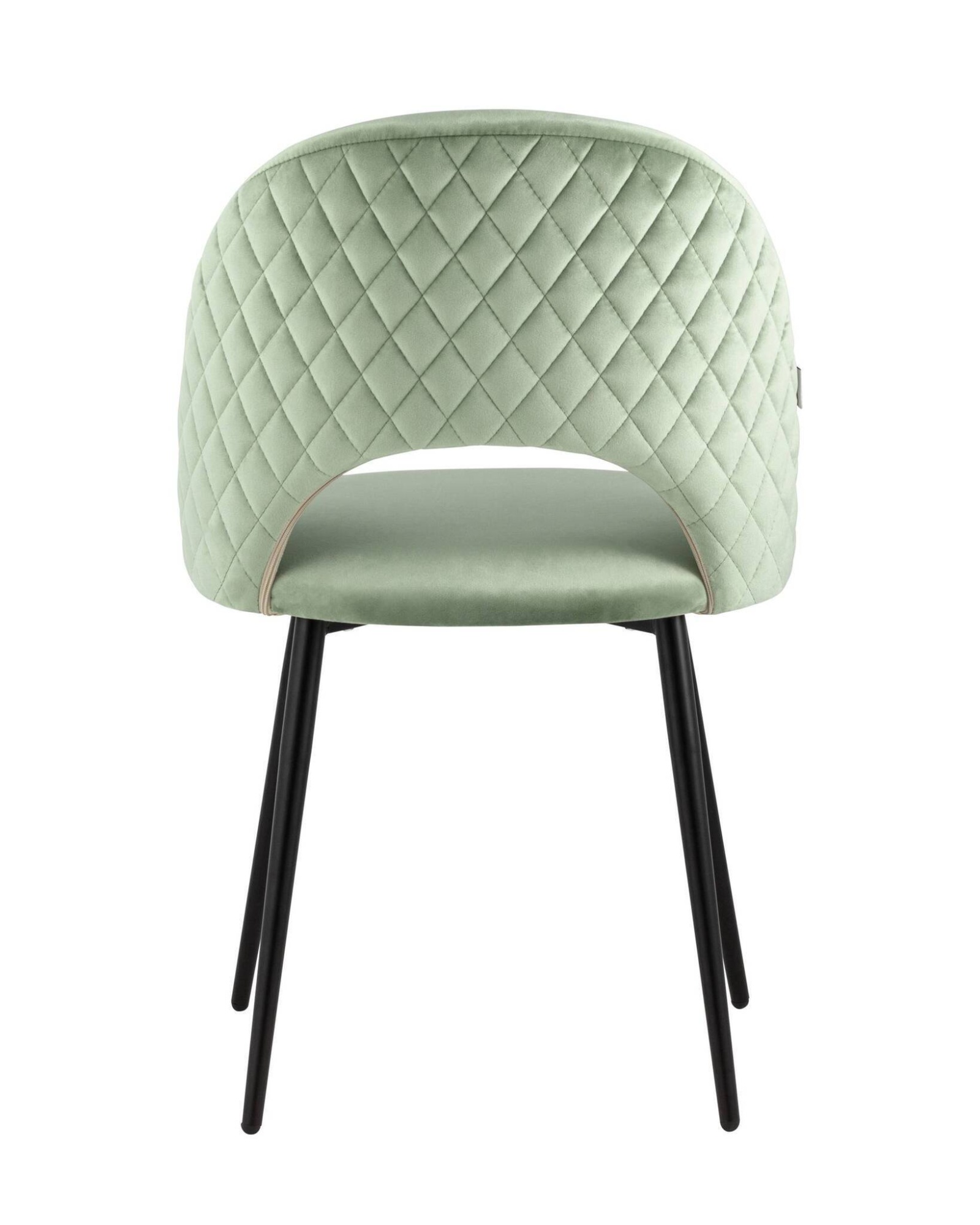 Стул Меган велюр с ромбами фисташковый Stool Group